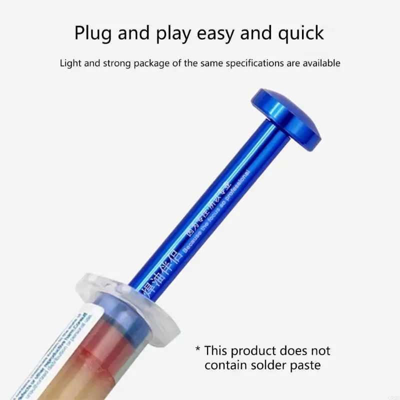 G92C Solders Aluminum alloy Pastes Welding Soldering Oil Pusher Manual Syringes Plunger Dispenser Repair