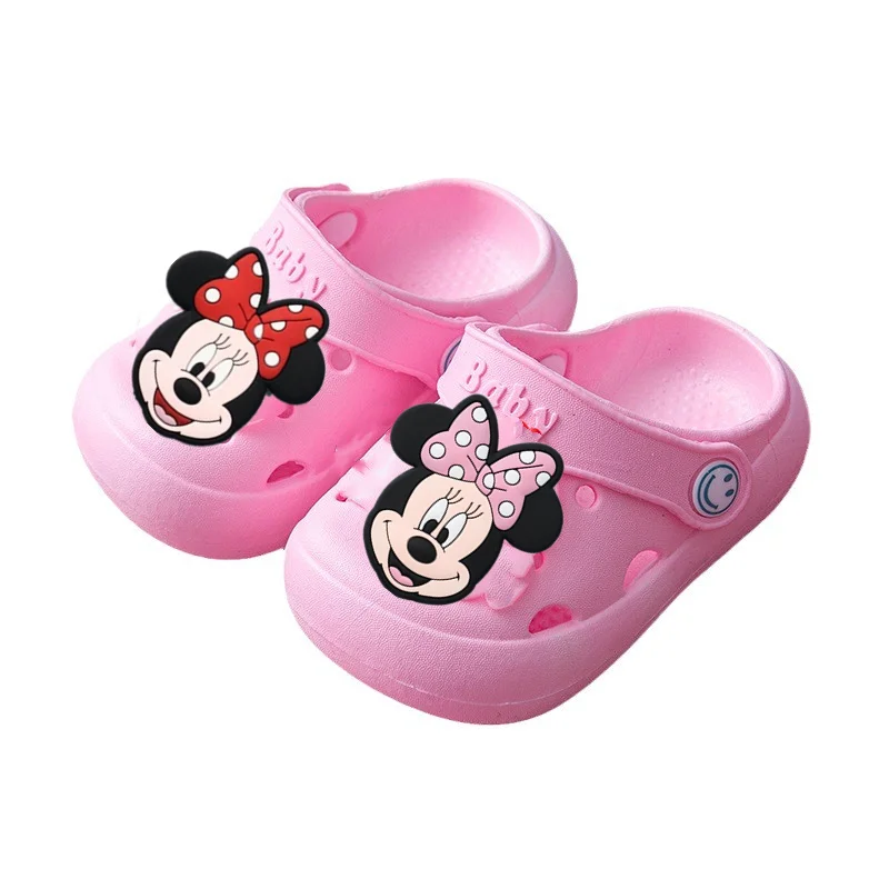 

Обувь для малышей Disney, сандалии с Микки Маусом, детские летние нескользящие тапочки с мягкой подошвой для мальчиков и девочек, пляжная обувь