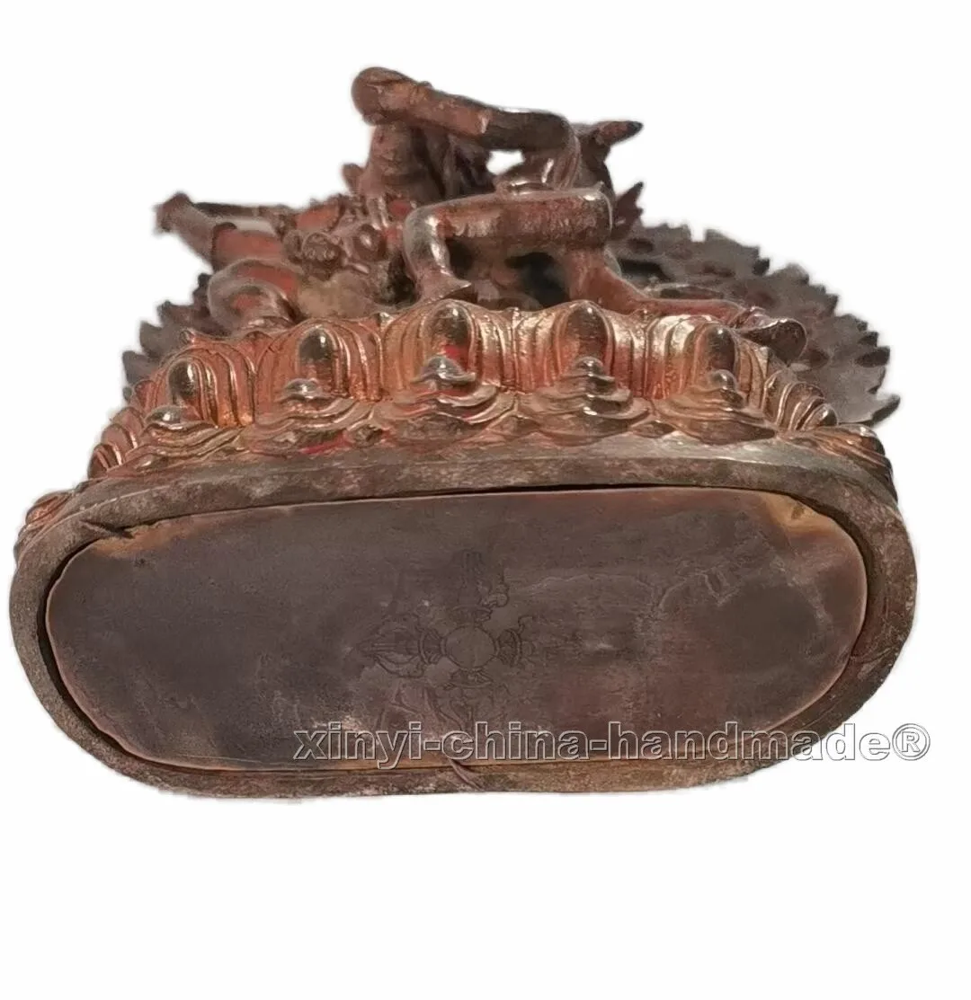 Old Mahākāla Mahakala Second arm Mahagala samantabhadra Protecting Buddha statue