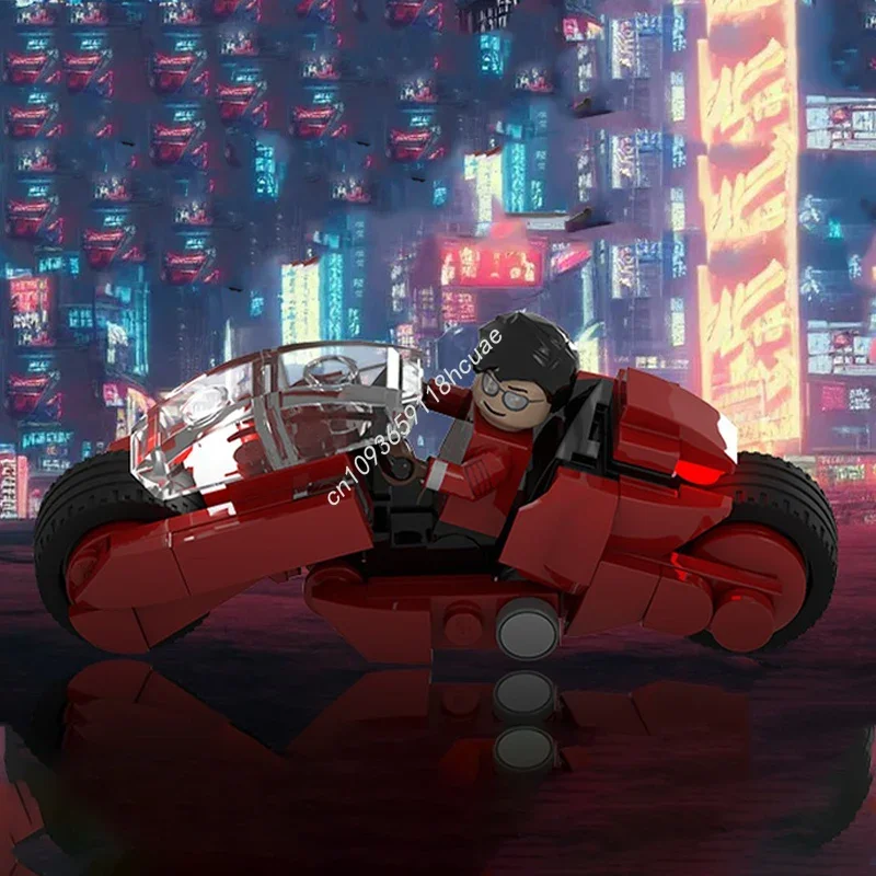 

144 шт. MOC KANEDA'S BIKE AKIRA, оригинальная и голая версия, строительные блоки, рождественская идея, строительный подарок на день рождения, архитектор