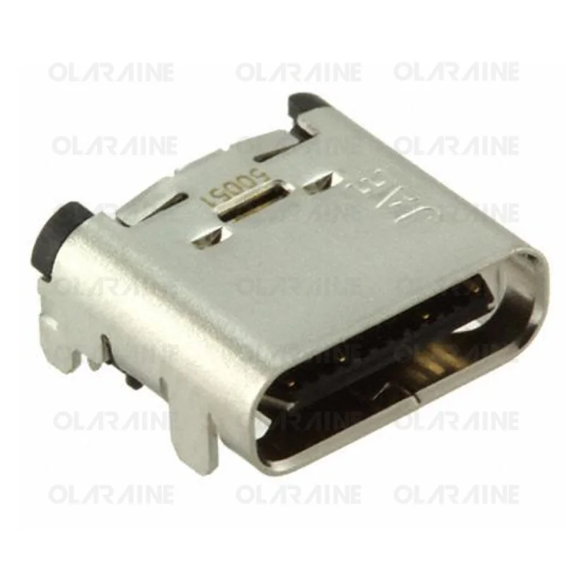 10/100Pcs DX07S024JJ3R1300 USB 3.1 Gen 2 connector RoHS  24 Contact Current rating 5 A The voltage rating is 48 V SMD/SMT