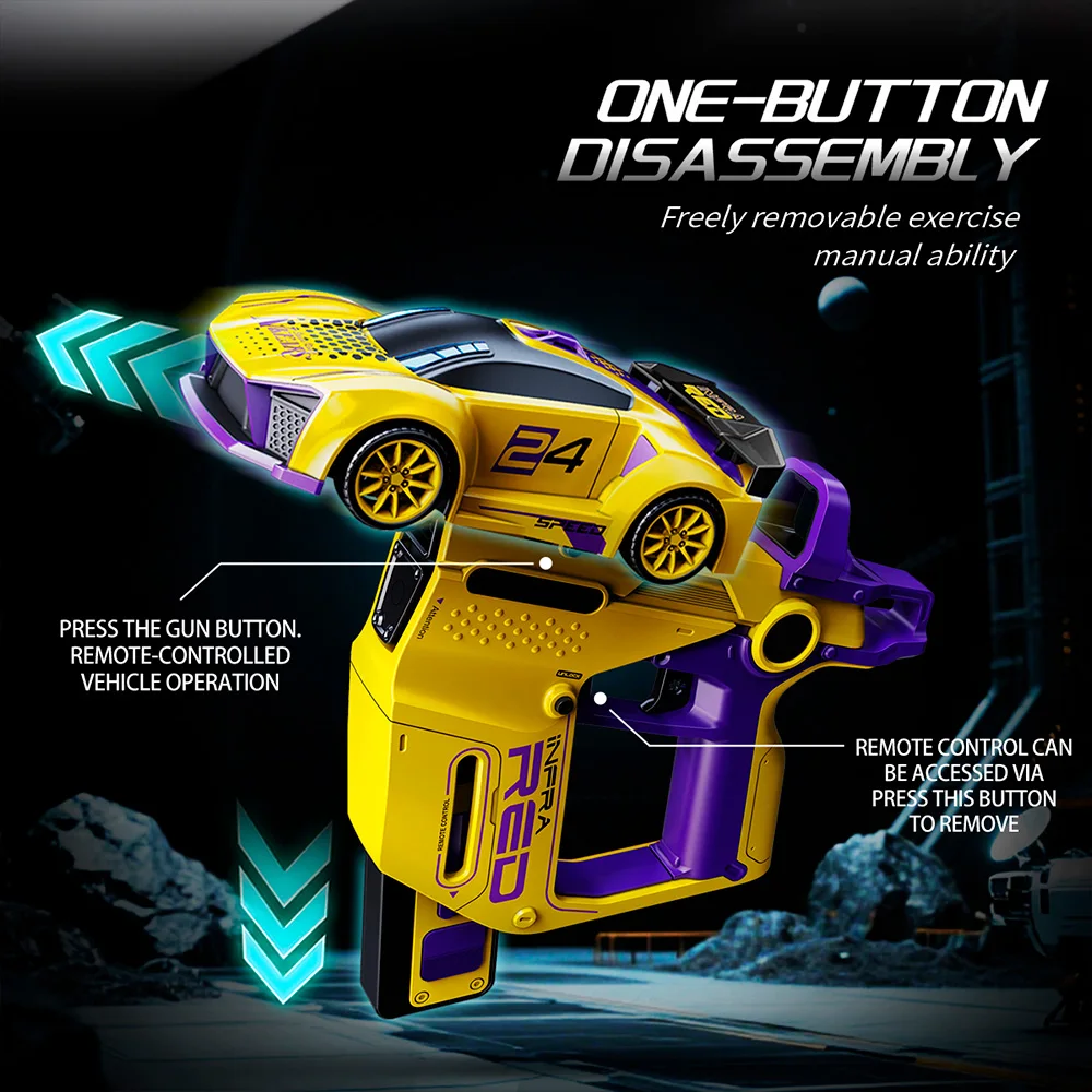 9IMOD RC 레이싱카 4채널 3IN1 2.4G IR 슈팅 롤오버 4포인트 블러드 바 스턴트 슈팅 거리 7M RC 거리 30M 드리프트카