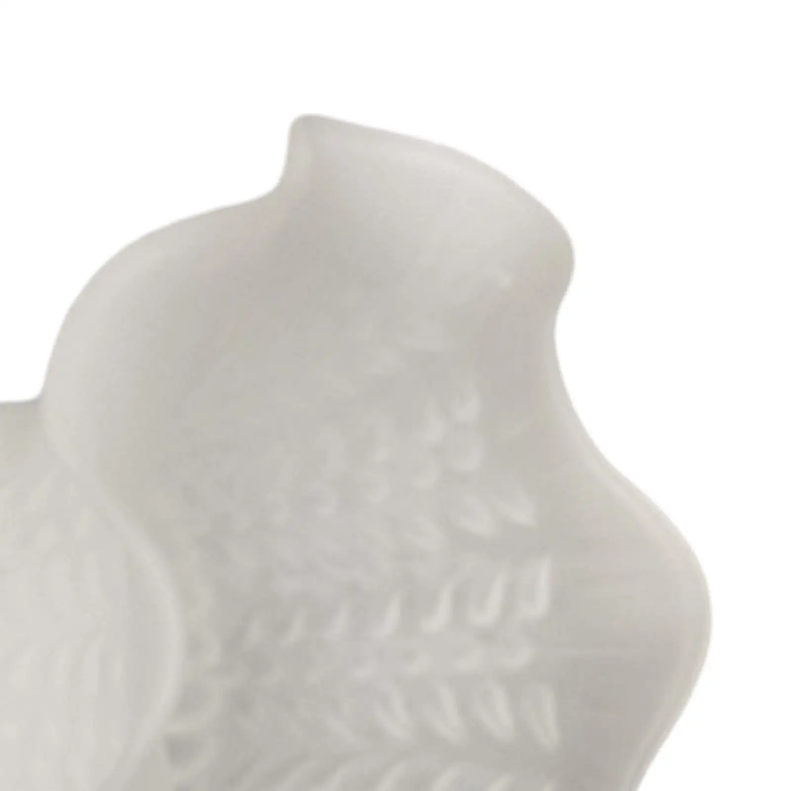 White Glass Ceiling Lampshade Floral Light Fixture Shade for Office Bedroom Chandelier Decoration