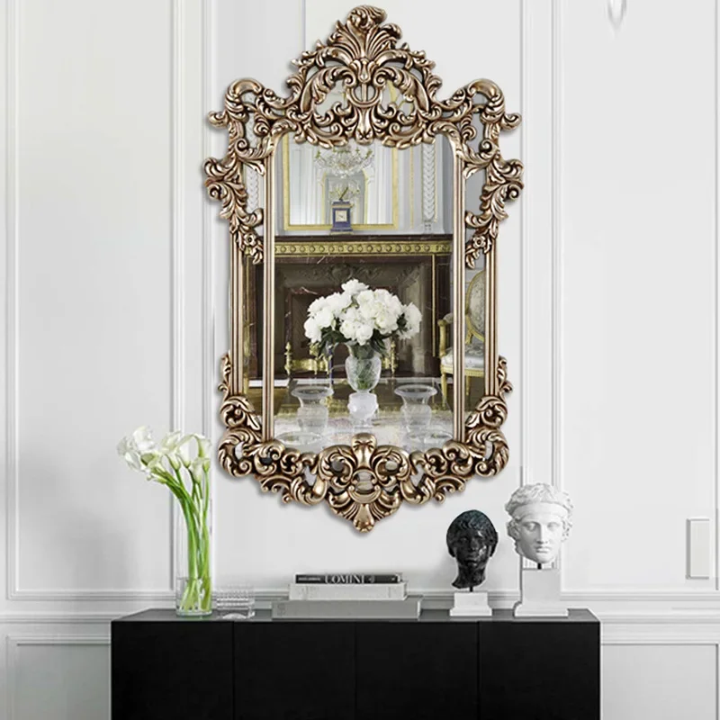 

Bathroom Carved Wall Hanging Room Accessories Large Mirrors Decoration