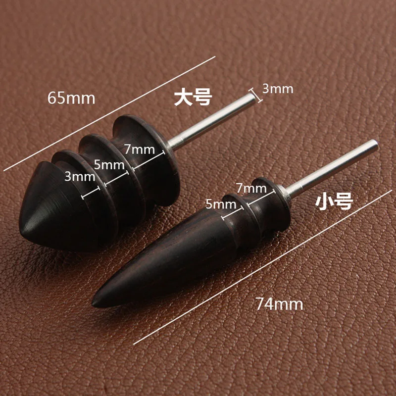 1PS DIY Leather Tools Leathercraft Edge Trimmer Polishing Tool Milling Leather Multifunction Round Sandalwood Stick