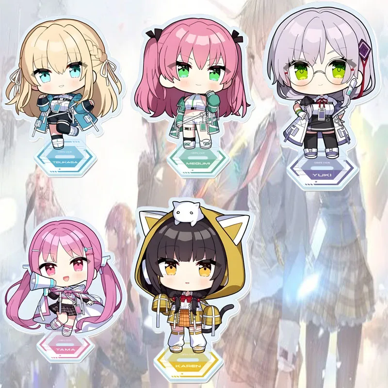 Heaven Burns Red 10CM Cartoon Game Character Acrylic Stand With Base Two‑Side Printed Desktop Collectible Ornament Keychain