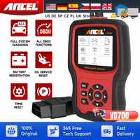 ANCEL VD700 Car Diagnostic Tools Full System  ABS SRS EPB TPMS DPF OBD2 Automotive Scanner Code Reader For VAG VW Audi Skoda