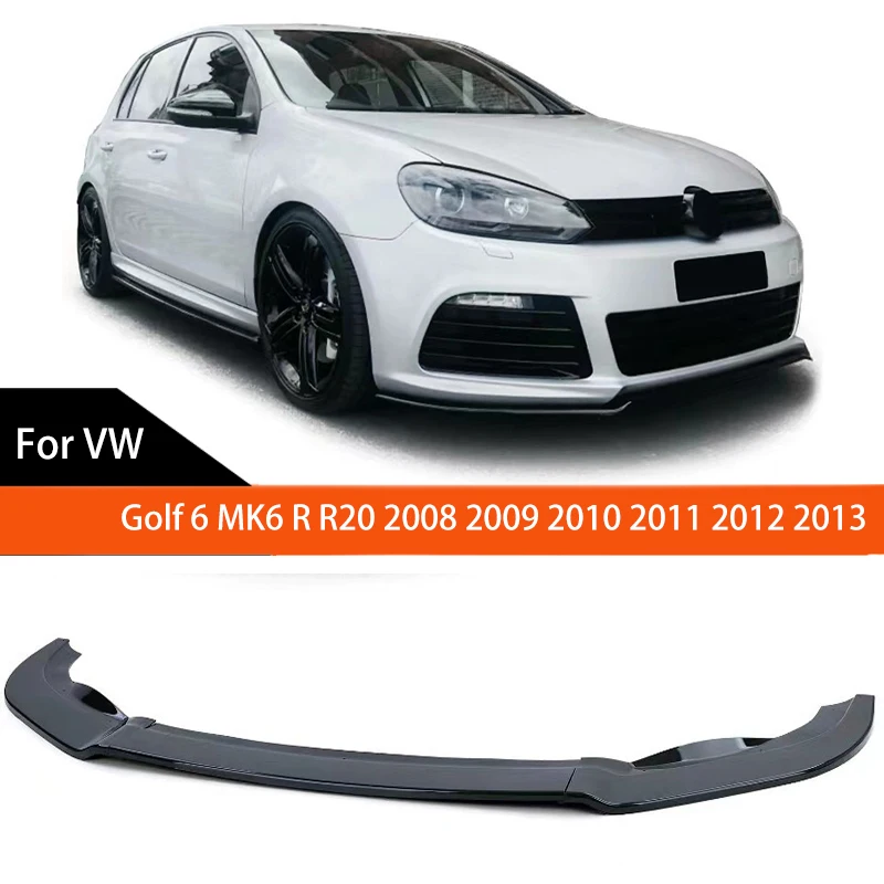 

Maxton Front Bumper Splitter Lip Diffuser for VW Golf 6 MK6 R R20 2008 2009 2010 2011 2012 2013 Spoiler Guard Front Shovel Kit