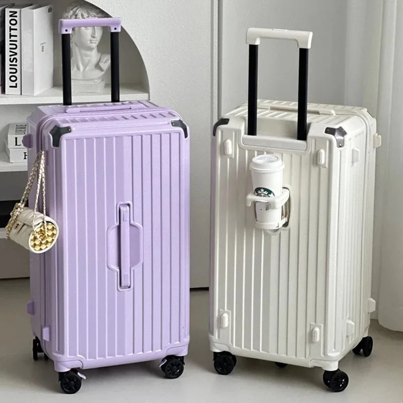 Large Carry on Luggage of Super Capacity Hot Selling Trolley Box Travel Suitcase for Male and Female Front Opening Mini Suitcase