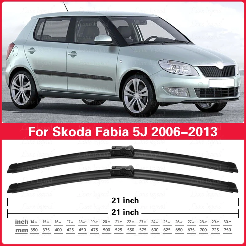 

Автомобильные щетки стеклоочистителя для Skoda Fabia 5J Hatchback 2006-2013, передние дворники для ветрового стекла 2008 2009 2010 2011 2012 2013, автомобильные аксессуары