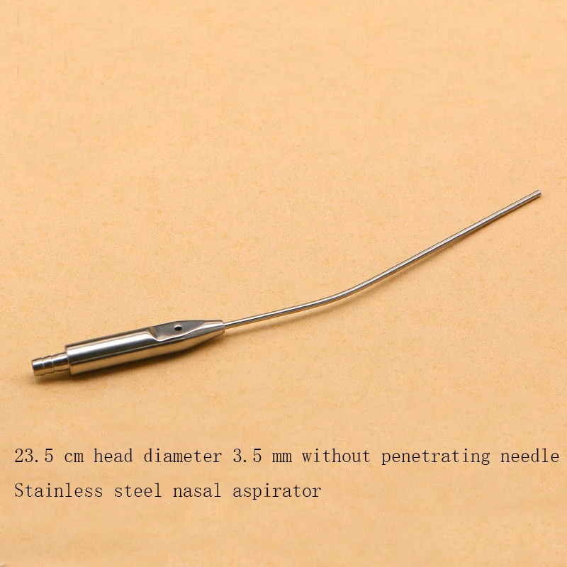 Aspirador nasal nasal, ferramentas de cirurgia plástica abrangente, perfuração, aspirador de irrigação sinusal maxilar, aço inoxidável