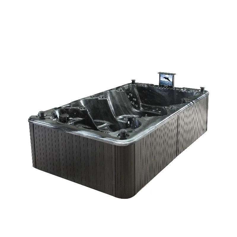 7 Person Balboa Smart Modern Outdoor Hot Tub Whirlpool Massage Spa Bathtub Acrylic Jacuzzi with 121 Jets Constant Temperature