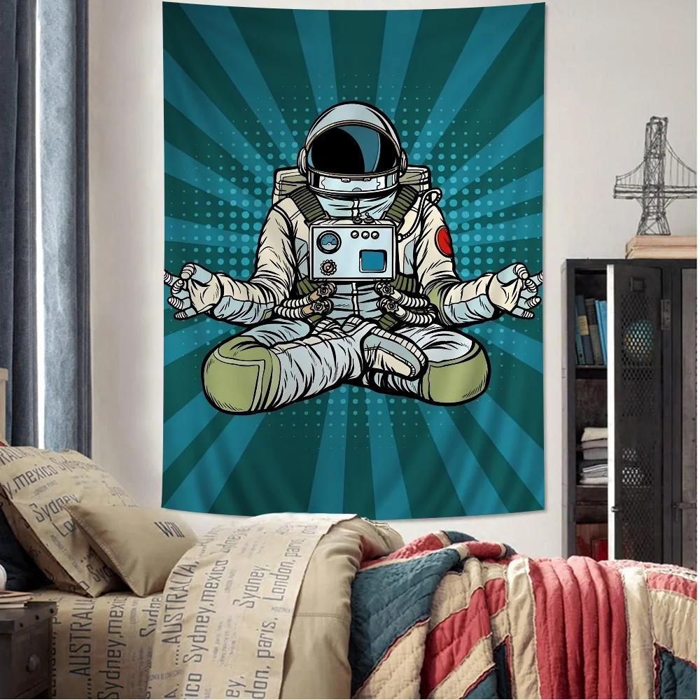 

Fashion Astronaut Printed Large Wall Tapestry Cheap Hippie Wall Hanging Bohemian Wall Tapestries Mandala Home Decor