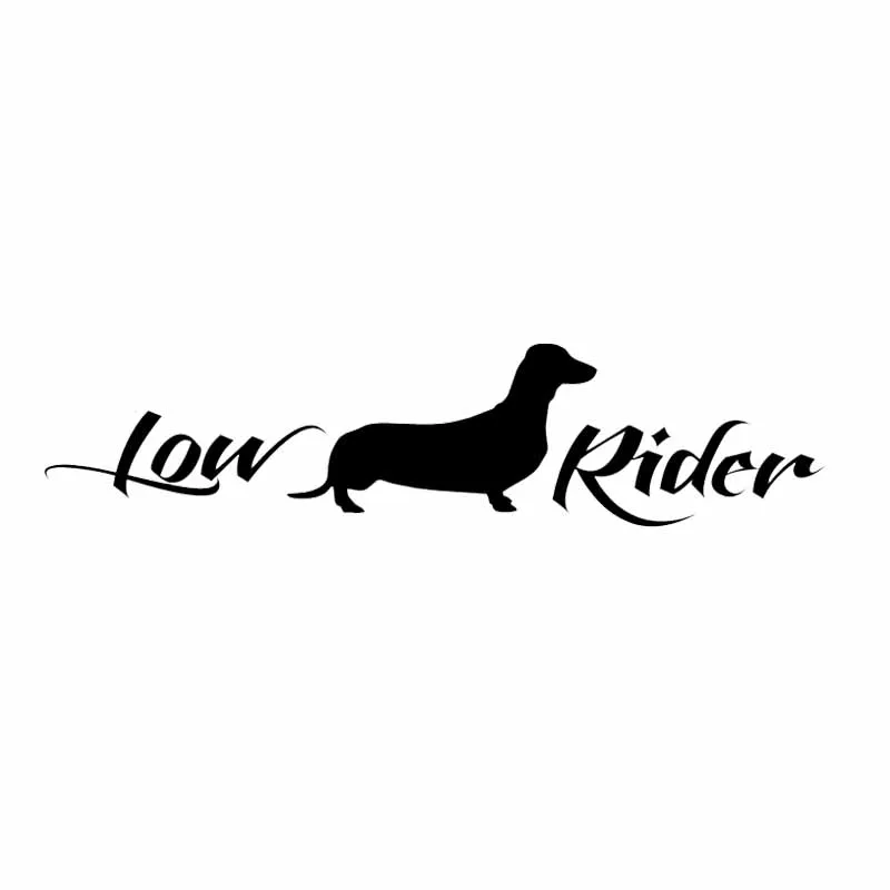 LYKX LOWRIDER Wiener Dog Funny Car Sticker Automobiles Motorcycles Exterior Accessories Vinyl Decals for Bmw Audi Ford Lada