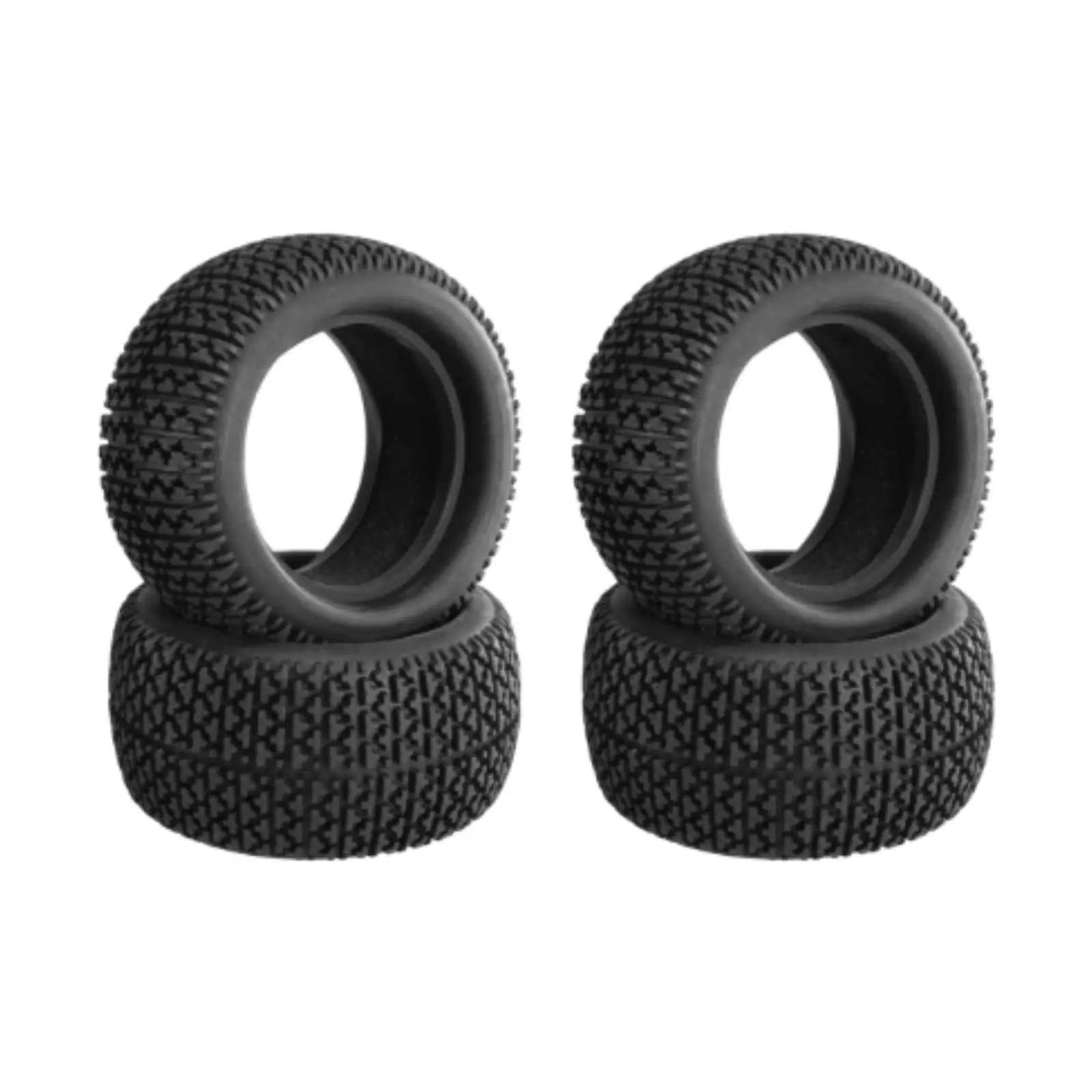 4 قطعة الإطارات المطاطية الناعمة الإطارات ل 1/16 1/12 قطع غيار السيارات العشب الإطارات مجموعة التحكم عن بعد اكسسوارات السيارات #2