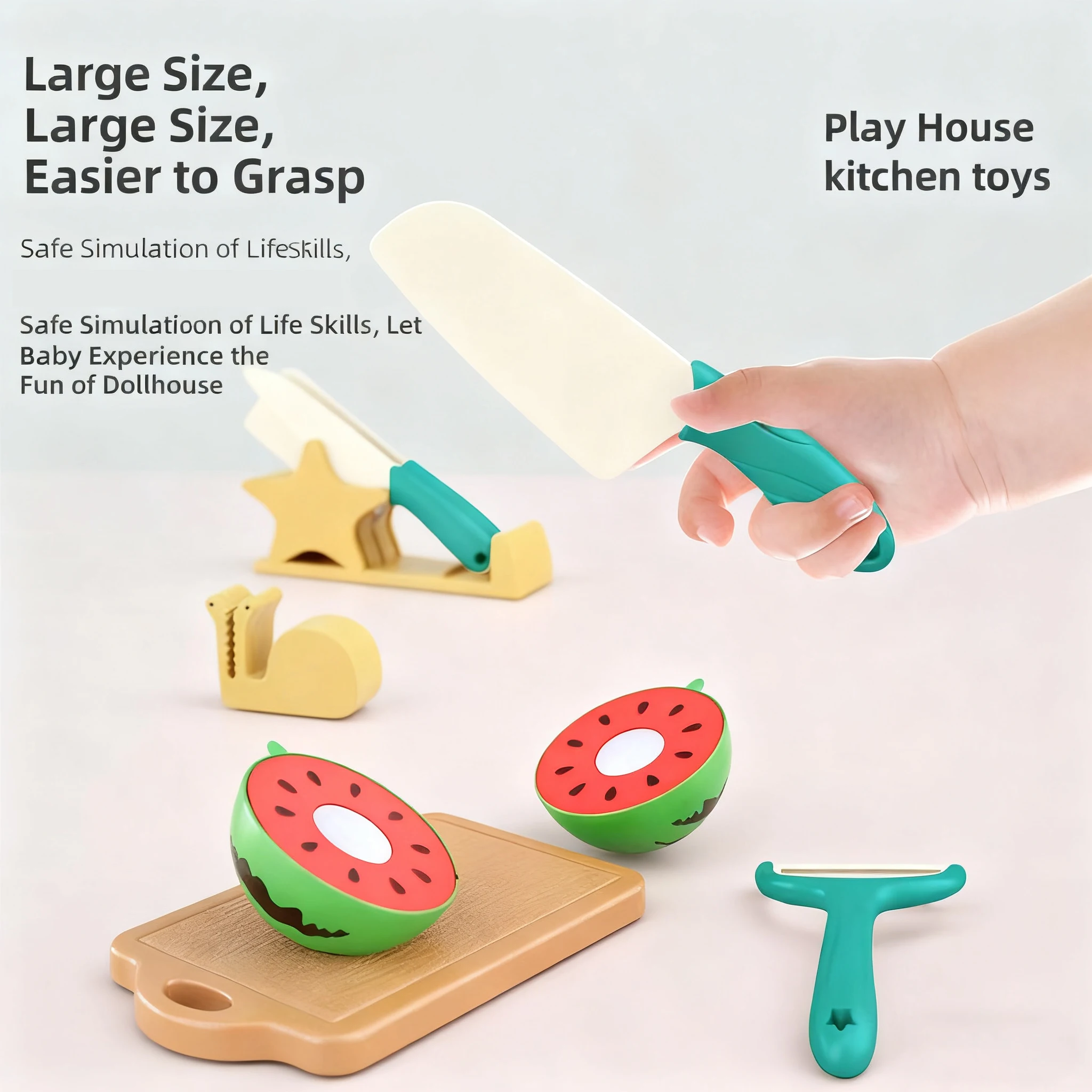 I bambini fingono di giocare con i giocattoli da cucina simulati Accessori da taglio in plastica Cibo Frutta e verdura Giocattolo per bambini Ragazzi Ragazza Natale