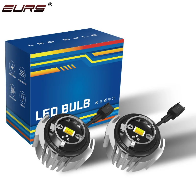 

EURS 2pcs L1B LW5B LED fog light reversing light 1:1 white yellow car fog light bulb suitable for Honda and Toyota