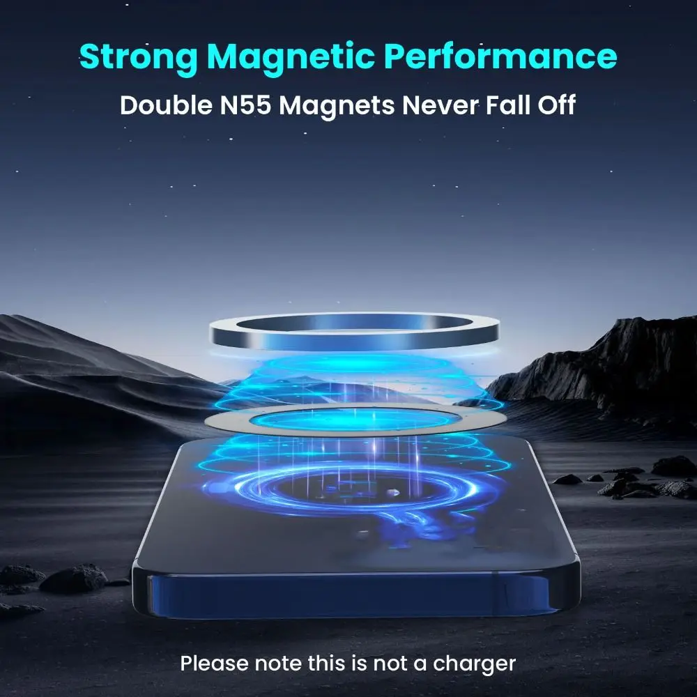 Suction Cup Magnetic Phone Holder Multi-functional Electric Adsorption Adsorption Bracket Rotatable Foldable