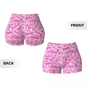 Custom Bonito Barbie Volleyball Biker Shorts für Frauen, Sporttraining Yoga Shorts 10 Hauptverkäufe Frauen -Volleyballkleidung - №4