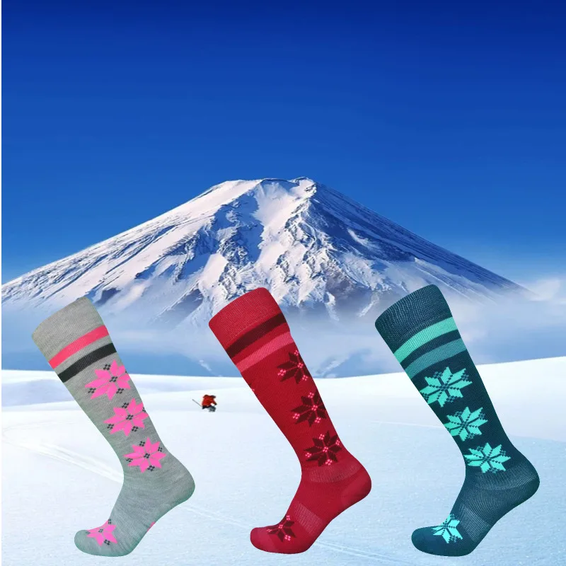 1 Pair Nordic Winter Super Thick Merino Wool Ski Socks