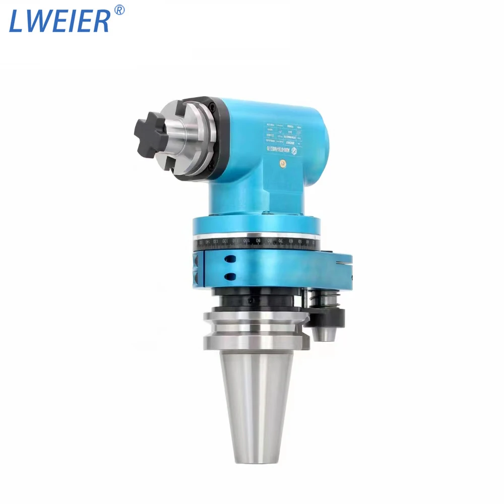 LWEIER Extended Angle Head FMB Cutterhead Series Extended Tool Head Automatic Tool Change Deep Cavity Processing Milling Flat