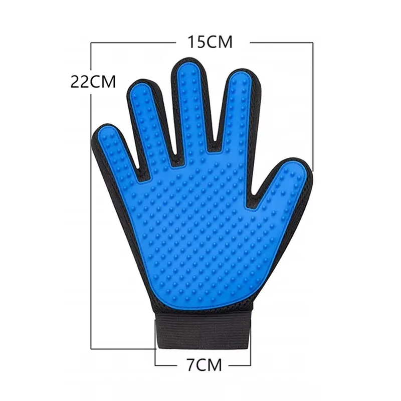 Pet Glove Cat Grooming Glove Cat Hair Deshedding Brush Gloves Dog Comb for Cats Bath Hair Remover Clean Massage Brush For Animal view 6