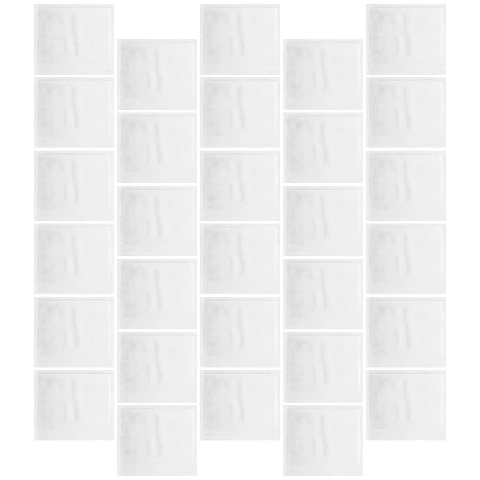 

30Pcs Adhesive Label Pouch Card Holder Transparent Material Sleeves Organizer Pocket for Office School Home Card Storage