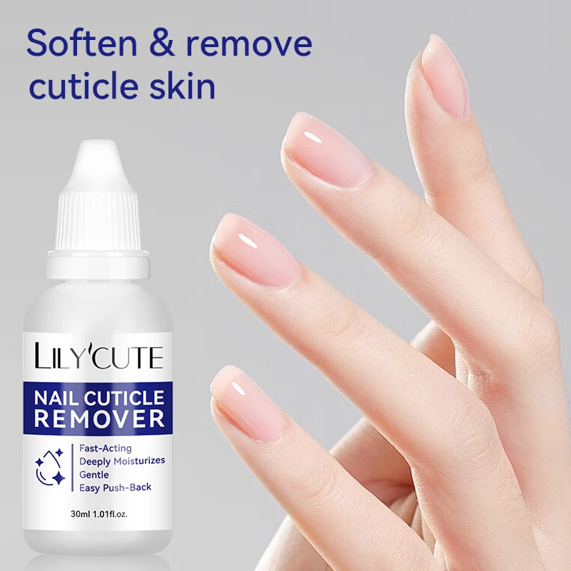 LILYCUTE 30ml dissolvant de cuticules Gel adoucissant rapide pour les ongles peau morte dissolvant doux soin de manucure outil de nettoyage de cuticules facile