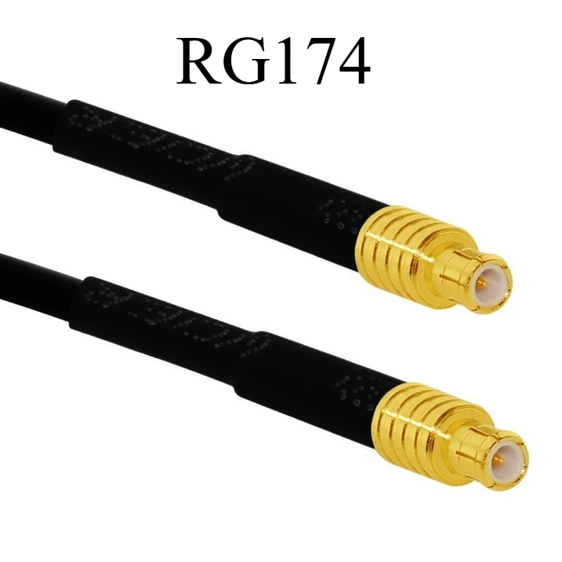 RG174 MCX Male to MCX Male Pigtail Cable RG174 Coaxial Jumper  50 Ohm for Wireless Card 20cm to 2M