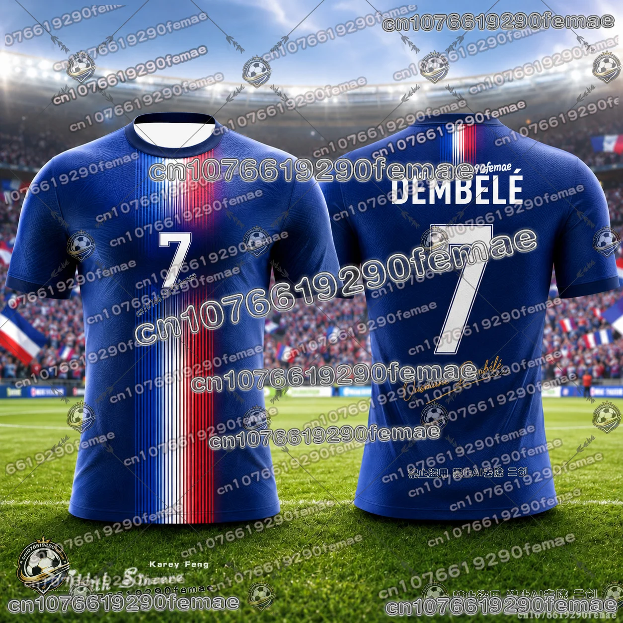 Summer France Team Premium Special Commemorative Soccer Jersey Breathable Lightweight Training Shirt Outdoor Sports Wear view 2