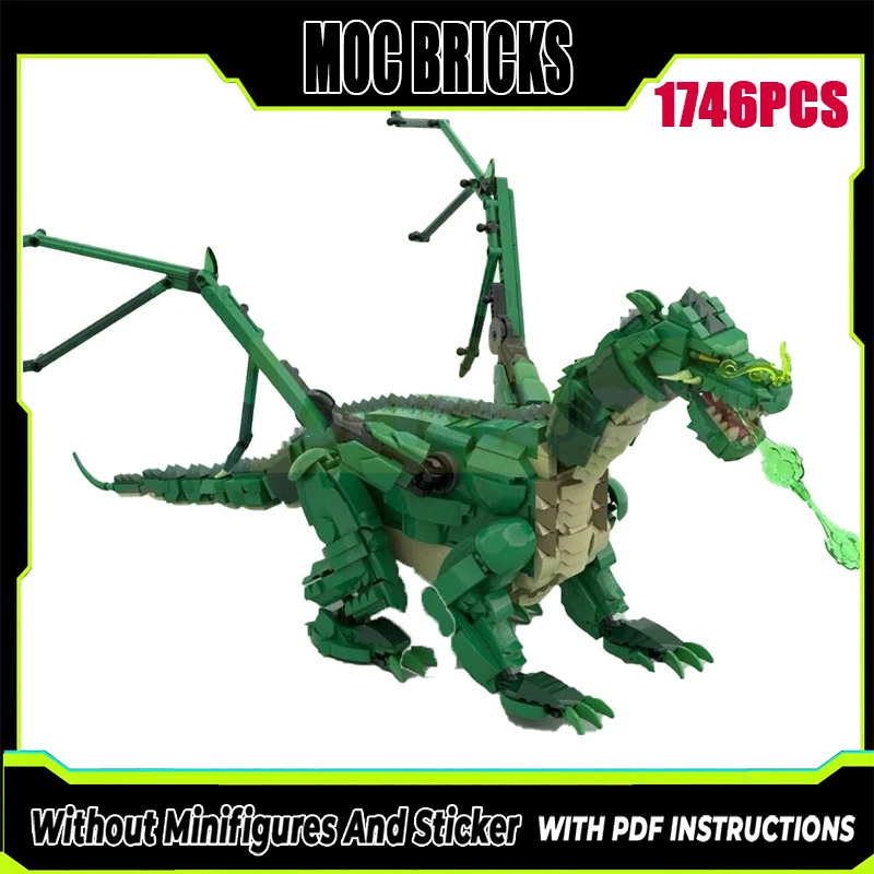新しい MOC ビルディングブロックモデルドラゴンキングの咆哮シリーズ技術モジュラー子供のおもちゃギフト DIY アセンブリセット