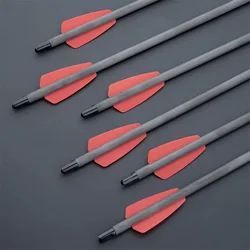 Pure Carbon Arrows 7.5/15inch Bolt with 2'' Feather Outdoor Hunting Shooting Target Practice Bow Arrow 6/12/24pcs