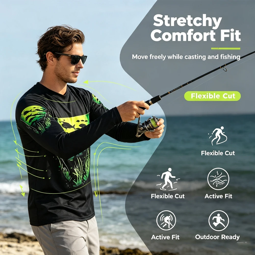 Magliette UPF 50+ Abbigliament - Fishing Shirt Uv Protection recensione e prezzo