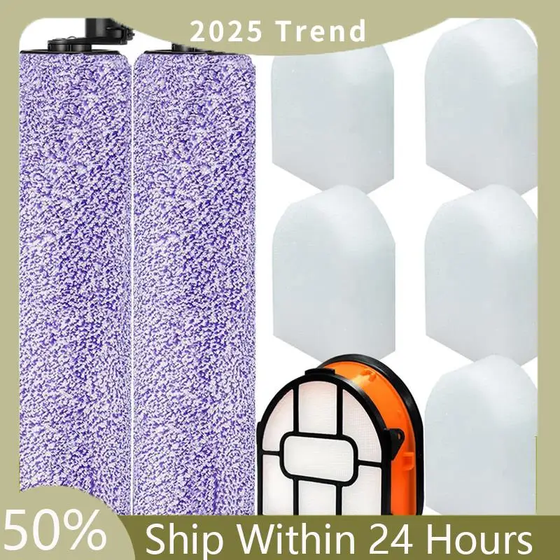 Pacote de rolo de escova e filtro para tubarão aw201 wd201 wd201 wd101 wd100 wd201c wd101c kit de acessórios de substituição para aspirador de pó