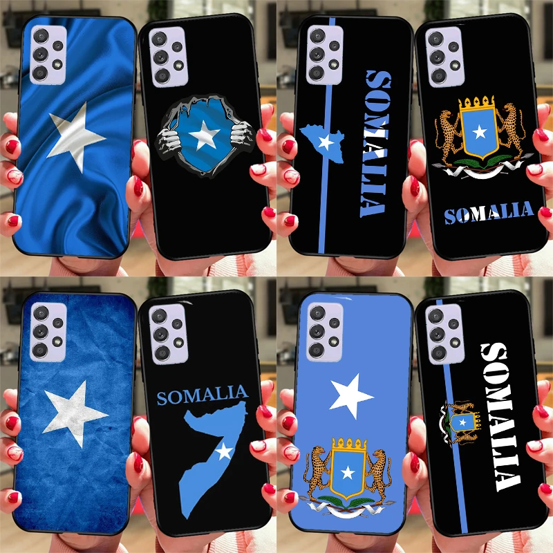 Somali Somalia National Flag Case For Samsung A54 A34 A24 A14 A51 A71 A12 A22 A32 A52 A72 A73 A33 A53 A13 Back Cover