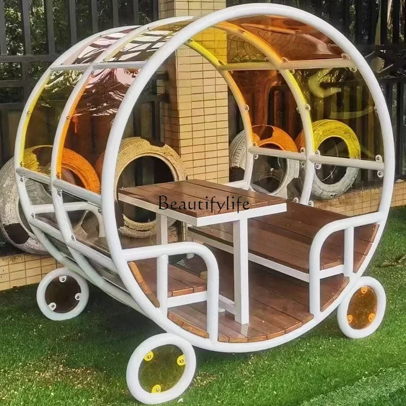 56l*Outdoor colorful light and shadow cabin, science experiment, art exploration house, role-playing leisure house