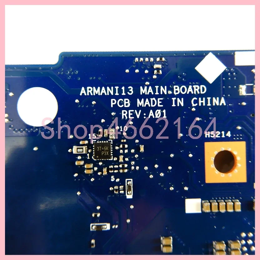 Imagem -04 - com i3 i5 I78th Gen Cpu Uma pm Notebook Mainboard para Dell Inspiron 13 5370 5471 Laptop Placa-mãe 100 Testado ok Armani13