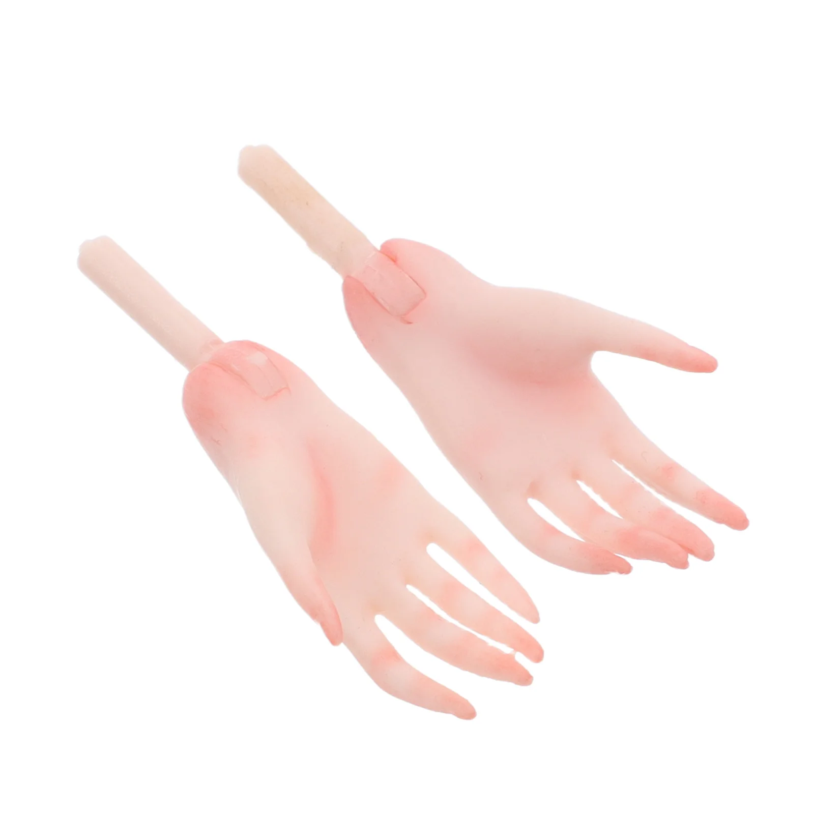 

Baby Palm Tiny Plastic Hands Connector Finger Dolls Mini Accessories Pink Craft Parts Fake Dollhouse Repair Tools