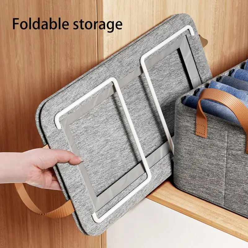 1pcs Storage Box Simple Installation Storage Basket Foldable Organization Save Clothes Separator Wardrobe Storage Organization