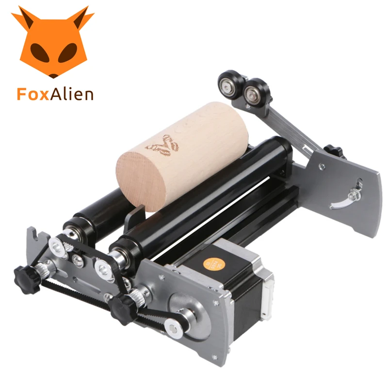 FoxAlie R57 Rotary Roller for 4040-XE, Vasto & Vasto XXL for Cylindrical Objects Laser Engraving