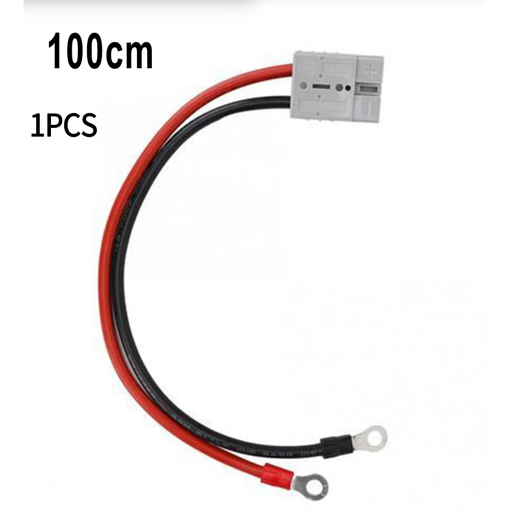 50Amp موصل 1000 فولت تيار مستمر ل أندرسون التوصيل تمديد الحبل 10AWG الأحمر/سترة سوداء M8 محطة بطارية شحن موصل كابل