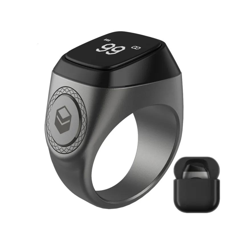 Smarttring Tally Counter Iqibla M02 Digital Tasbih Counter Bluetooth 5 promemoria tempo di preghiera con scatola Zikr Ring musulmani uomo donna