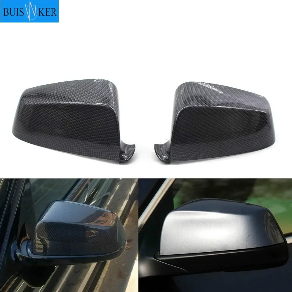 For BMW 5 Series F10 2008 2009 2010-2015 100% Real Carbon Fiber Rear View Mirror Cover Side Mirror Caps car styling