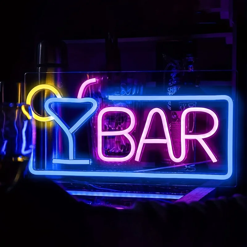 

BAR Neon Sign LED Neon Light for Wall Decor Home Bar Nightclub Beach Store Design Holiday Celebration Party Beer Time Decoration