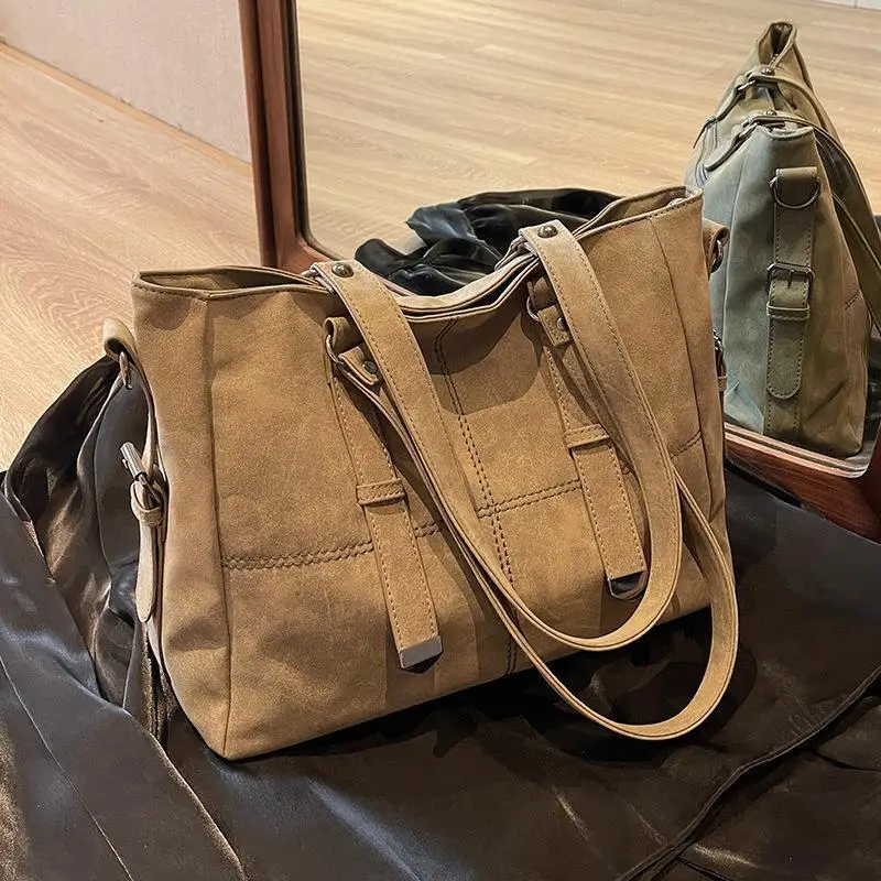 Large Capacity Bag  New Commuter Handbag Women Casual States Personality Single Shoulder Oblique Span Dual-purpose Tote Bag