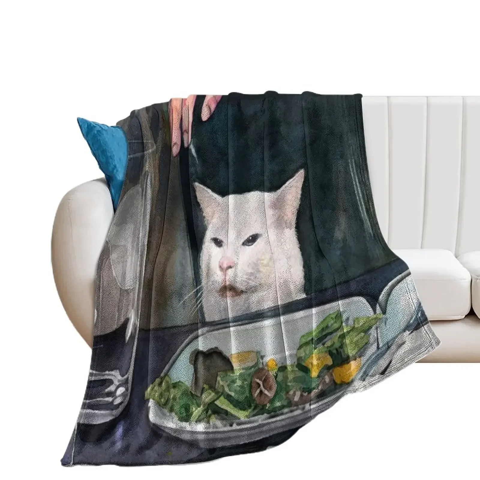 

Woman Yelling at Cat Meme-2 Throw Blanket for babies Designers Plaid on the sofa Beautifuls Blankets