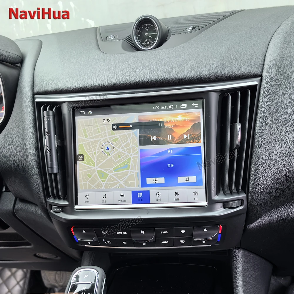 For Maserati Levante Android Car Radio 8.4 Inch Touch Screen Multimedia GPS Navigation Automotive Head Unit Monitor New Upgrade