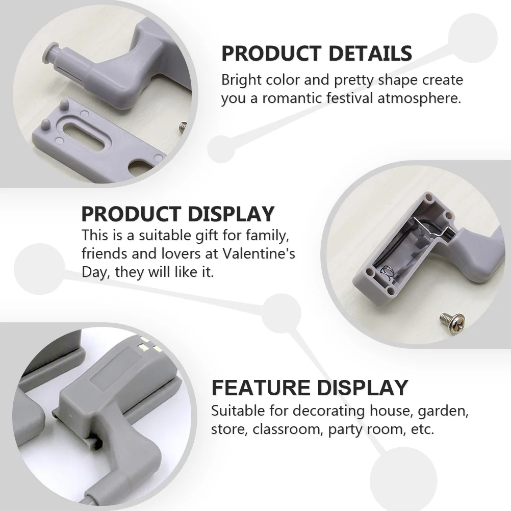 

4Pcs LED Hinge Lights for Cabinets Strong ABS Build Bright Long-Lasting Closet Illumination Easy Mounting Home Office Hotel Use