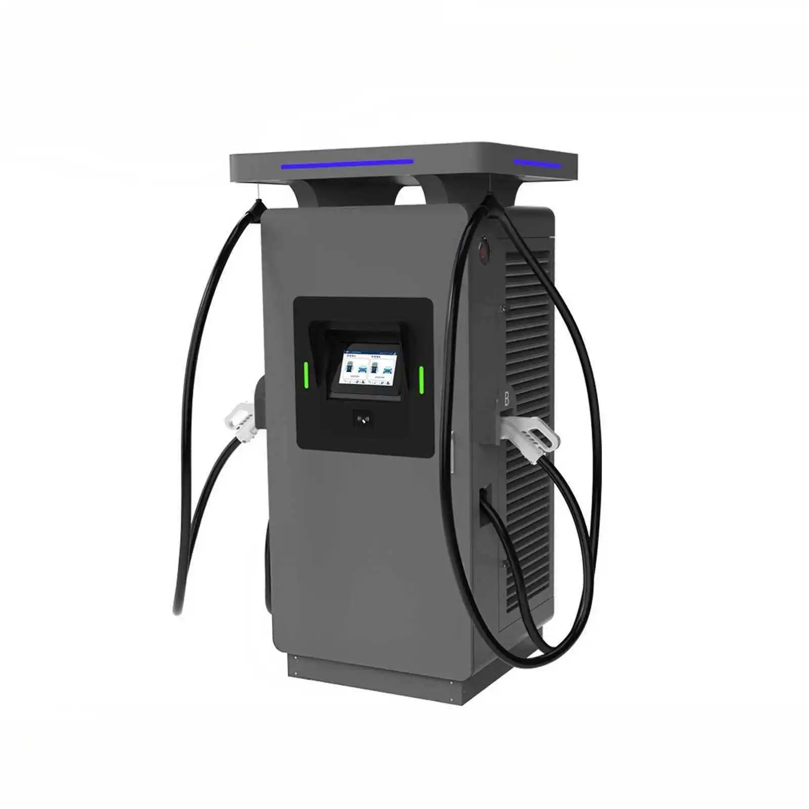 60KW 80KW 120KW Small DC EV Charging Station Commercial IP55 Floor Mounted EV Charger With 7/10 Inch Screen