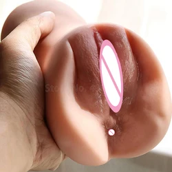 Male Masturbator Cup Erotic Sex Shop Artificial Vagina Mouth 3D Realistic Vagina Pocket Pussy Silicone Adult Sex toys for Men